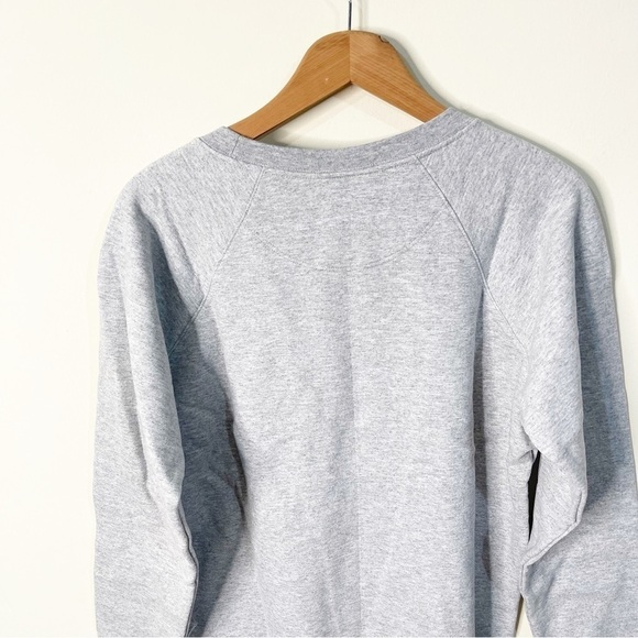 Champion Oxford Grey Logo Powerblend Fleece Crewneck Sweatshirt Size Medium NWT - Picture 8 of 8